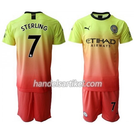 Manchester City Toure Yaya 7 Kinder Ausweich Trikotsatz 2019/20 Kurzarm (+ Kurze Hosen)